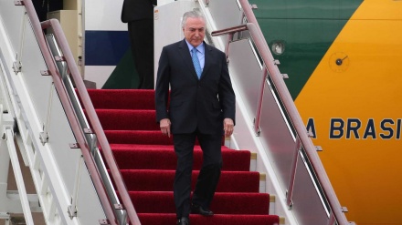 Presidente do Brasil já está na China para participar na cimeira dos BRICS