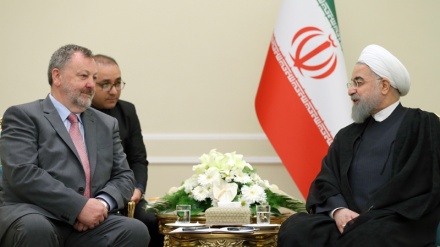 تاکید روحانی بر توسعه روابط با اتحادیه اروپا، پایداری برجام و مبارزه با تروریسم 