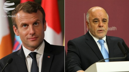 Macron pede a al-Abadi diálogo entre autoridades iraquianas e os curdos