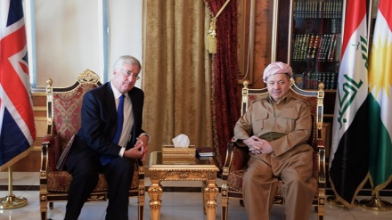 Ministri i mbrojtjes së Britanisë kërkon nga Barzani që të bisedojë me Bagdadin