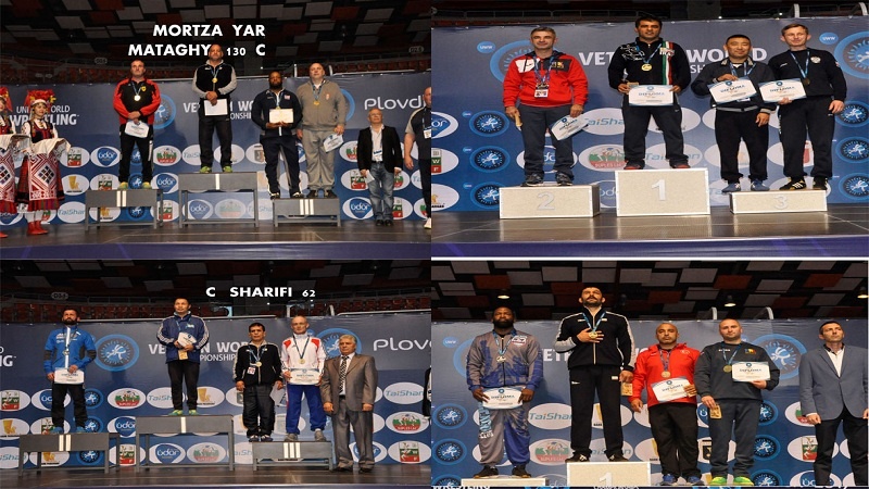  قهرمانی تیم ایران در رقابت های کشتی فرنگی پیشکسوتان جهان