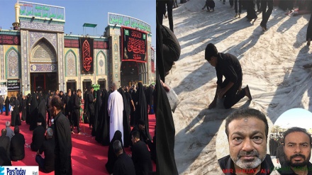 पवित्र नगर करबला जहां लोग इमाम हुसैन के श्रद्धालुओं के पैरों की धूल एकठ्ठा करते दिखाई दे रहे हैं, हमारे साथी क़मर अब्बास की ख़ास रिपोर्ट, भारत से आए श्रद्धालू मीर शुजात अली से पार्स टुडे हिन्दी की विशेष बातचीत