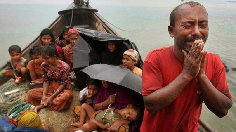 Kondisi Pengungsi Myanmar di tengah laut (dok)