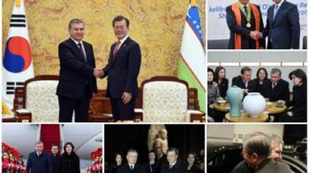Шавкат Мирзиёев  Жанубий Кореядан Ўзбекистонга қайтиб келди