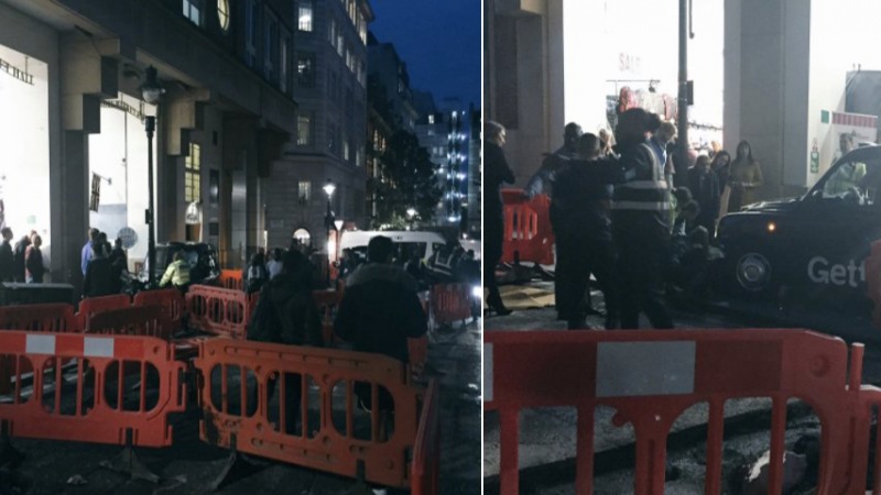 Táxi atropela multidão em Londres 