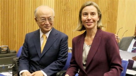  Mogherini si incontra con Amano, direttore generale AIEA per parlare dell'accordo Nucleare Iran-G5+1