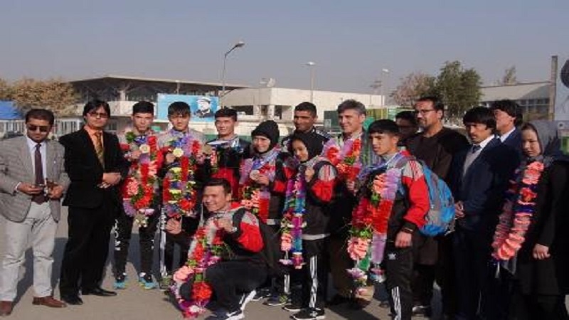ملی‎پوشان موی‎تای افغانستان با کسب ۶مدال از رقابت‎های جهانی به کشورشان برگشتند