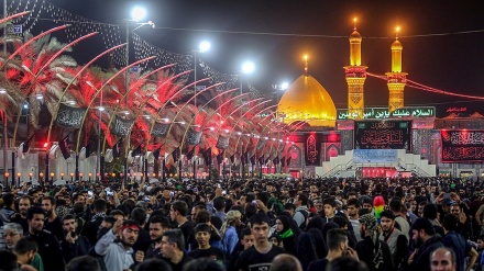 Holy shrine of Imam Hussein (PBUH) in Karbala packed with pilgrims
