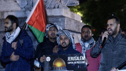 Palestinianos em Lisboa apelam para solidariedade dos portugueses contra Trump