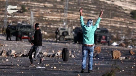 עימותים בין הפלסטינים לכוחות הישראליים בכפר נבי סלאח בנפת רמאללה