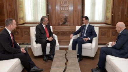 Assad incontra Francesco Rocca (Croce Rossa): 