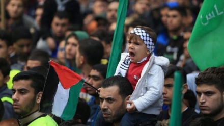 Wapalestina waandamana katika 