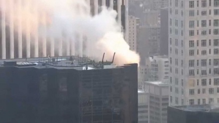Três  feridos no incêndio na Torre Trump