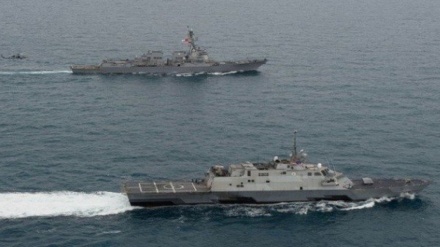 מטוסי קרב איראניים הרחיק כלי שיט זרים שהתקרבו מאזור התמרונים