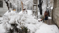 イランの北半分で大雪