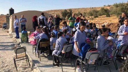 Shkatërrimi i një shkolle palestineze nga sionistët