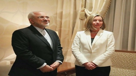 Zarif Mogherini ile görüştü 