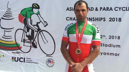 アジア自転車競技選手権で、イランの選手が銅メダルを獲得