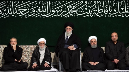 Hz. Fatıma sa.in şehadet yıl dönümü yas merasimi İslam inkılabı rehberi huzurunda düzenlendi 