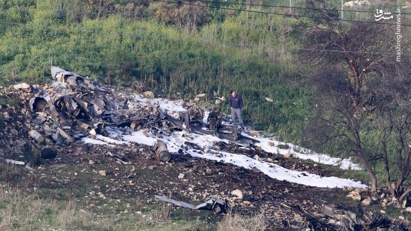 پیام های سرنگونی جنگنده اف 16 رژیم صهیونیستی توسط پدافند هوایی سوریه