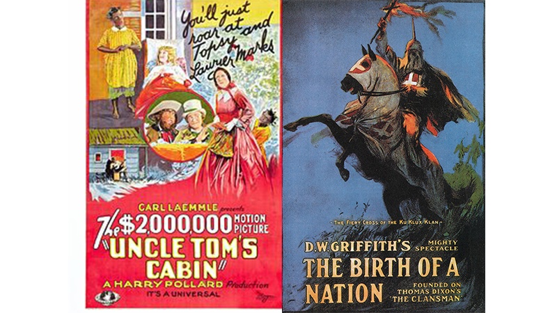 『バース・オブ・ネイション』と『アンクルトムの小屋』のポスター