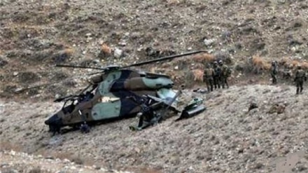 سقوط یک بالگرد نظامی در کابل پایتخت افغانستان 