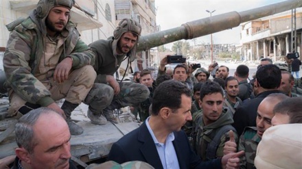 बश्शार असद का ग़ोता का दौरा, आतंकवाद के ख़िलाफ़ जीत के लिए सीरिया के मज़बूत इरादे का परिचायक