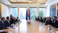 ザリーフ外務大臣とキタロヴィッチ大統領