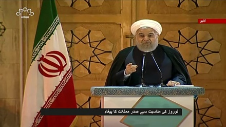 Ruhani 98 nə sori nəvuzə idi mesajədə:İroni millət de ğətiyəti bə səbarzəti bərəsen.