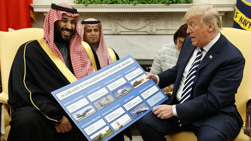حمایت ترامپ از ادامه معامله های تسلیحاتی با رژیم سعودی