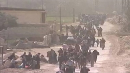 ادامه خروج شهروندان سوری از منطقه غوطه‌شرقی دمشق