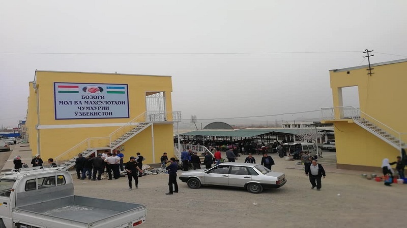 افتتاح بازار محصولات ازبکستان در ناحیه اسفره تاجیکستان