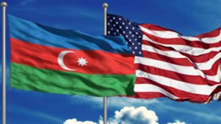 Bakü'de Amerikan büyükelçiliği önünde protesto gösterisi 