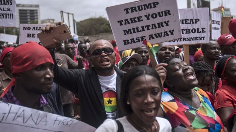 ガーナにおけるの抗議集会
