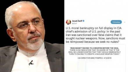 Außenminister Zarif spricht vom moralischen Bankrott der USA  