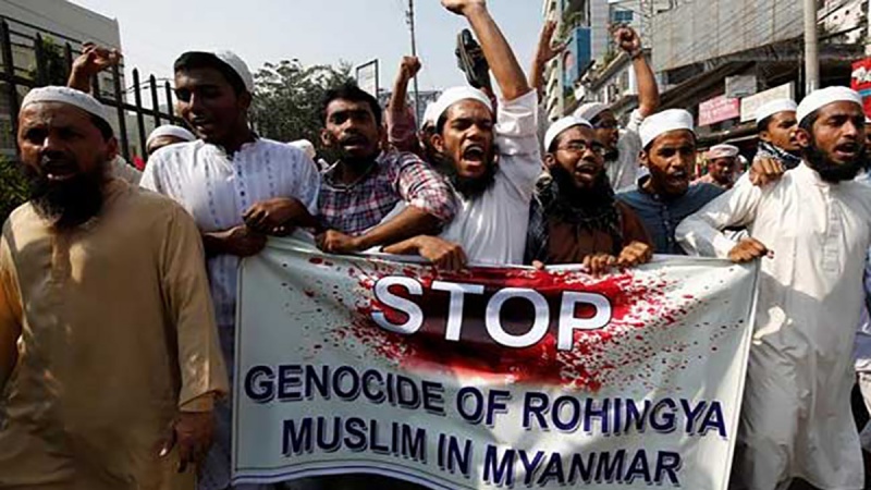Protes genosida Muslim Rohingya