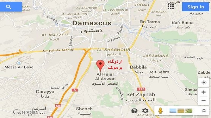 تلاش سوریه برای پایان حضور تروریست‌ها در اردوگاه «الیرموک» 