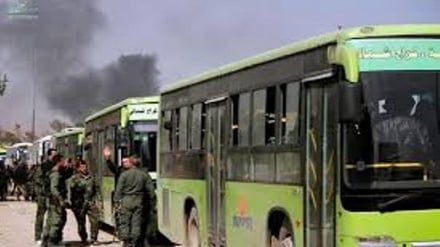 1000'i aşkın terörist Doğu Guta'ya bağlı Duma bölgesinden çıkarıldı