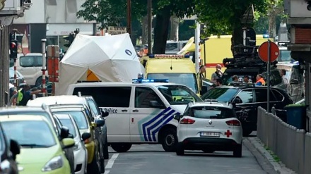 Two police officers shot dead by gunman who took woman hostage in Belgium