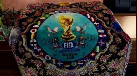 Seven hand-woven FIFA World Cup carpets unveiled in northwestern Iran