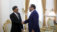イラン国家安全保障最高評議会のシャムハーニー書記とアフガニスタンのバフラミ国防大臣