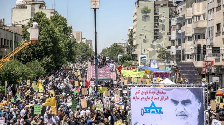  بازتاب حضور گسترده ملت ایران در راهپیمایی روز جهانی قدس در رسانه های جهان 