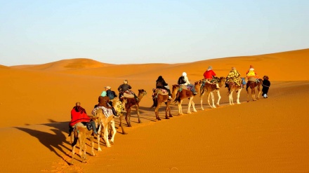 イラン中部イスファハーン州　東部に広がるホル・ヴァ・ビャーバーナク砂漠　(動画）