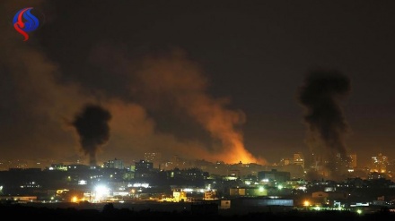 Irkçı İsrail rejimi savaş uçakları Gazze'yi bombaladılar 