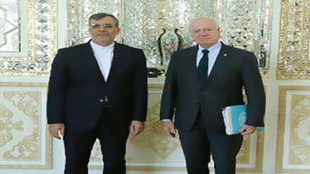 Rencontre de Jaberi Ansari avec De Mistura