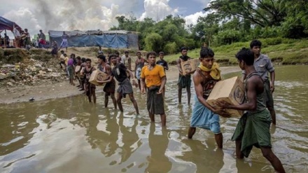 Monsoon flood cuts off Rohingya camp in Bangladesh