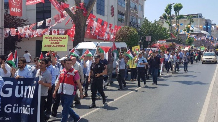 İstanbul'da Kudüs Günü yürüyüşü düzenlendi