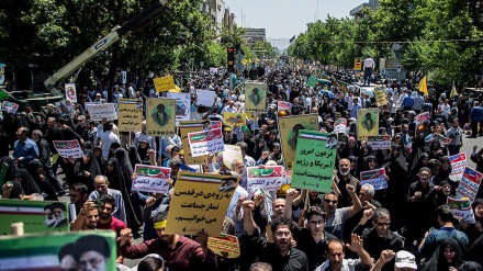 イランと世界のパレスチナを支持する人々、世界ゴッツの日の行進の準備