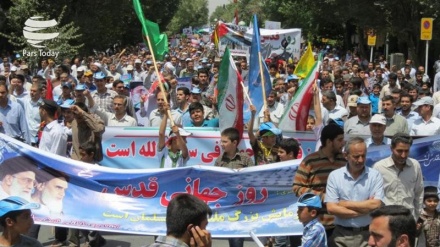 İran halkına Dünya Kudüs Günü yürüyüşlerine katılmaları yönünde çağrı 