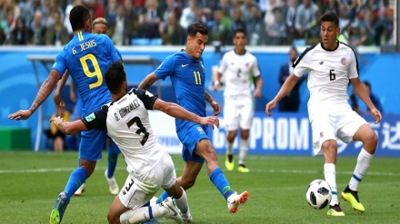 Brasil vence Costa Rica com 2 gols